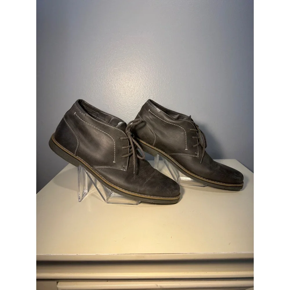 Sonoma Goods for Life Mens Braydon Chukka Boots Smoke Gray Size 12